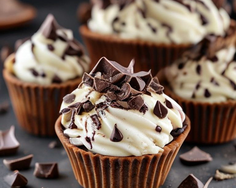 Brownie crisp ice cream crunch cups
