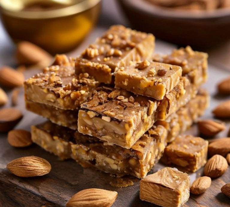 Masala Chai Almond Crunch Granola Bars